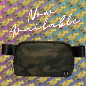 NWT lululemon Everywhere Belt Bag - Heritage Camo Jacquard Max Dark Olive